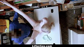 Caught in the act, Lexi's punishment is a hard fuck