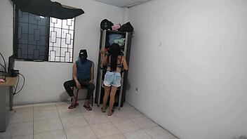 I’m aching watching my hot wife touch her big tits alone after saying goodbye.