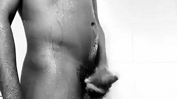 naija listens to neighbors moaning in bathroom.