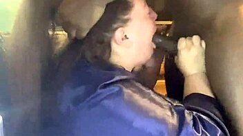 Big bbw slut sucks massive black cock intensely