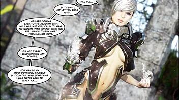 in this 3d comic episode 27, the laughter stops and passion ignites