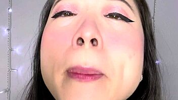 Kimmy Kalani begs for facial in dirty ASMR talk.