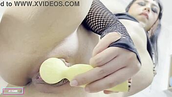 Can You Handle Goth's Intense Toy Play in Her Wet Pussy?