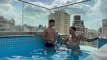 Bruno's big cock is the price for a bet and he has to give blow job and anal sex