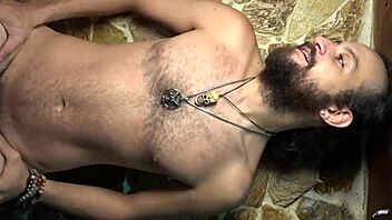 she scratched his chest and belly wildly with long nails leaving red marks