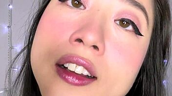 Kimmy Kalani begs for facial in dirty ASMR talk.