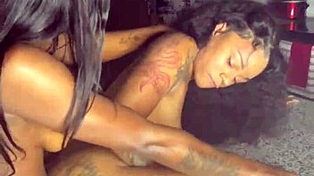 ebony lesbian strap-on action with renity love & majesty nasty, wow!