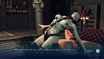 Bound by dreams in Elsa's nightmares, the brunette explores hairy pussy play.