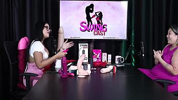 Luciana Kai reaches orgasm from clit satisfaction in lingerie at sexshop