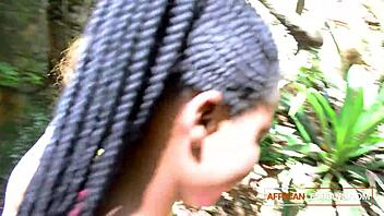 Why don't these ebony lesbians finger each other roughly