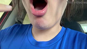 Beautiful spitting mouth latina, ass fetish lover