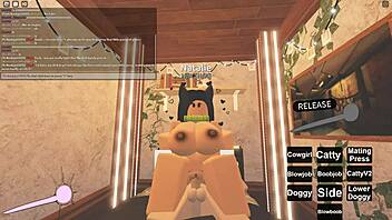 in roblox porn, characters explore deepthroat and anal scenes casually