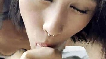 blonde gives cuckold a mouthful in dorm