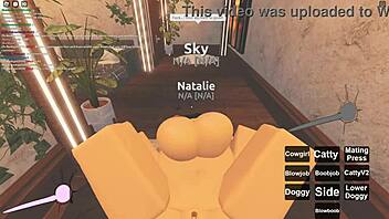 in roblox porn, characters explore deepthroat and anal scenes casually