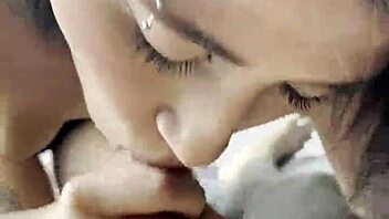 blonde gives cuckold a mouthful in dorm