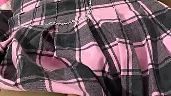 teen latina virgin asks master for anal sex in miniskirt