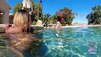 ever seen underwater pussy licking in pool with nina and sully?