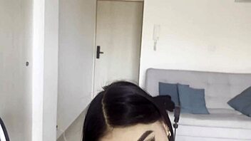 Big-titted teen swallows cum 😋