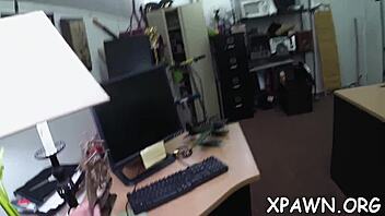 Harlot fucks in shop