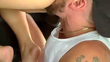 Blonde Babe Receives Detailed Oral Attention with Muff Diving and Footjob in Outdoor Car Setting by Amateurs.