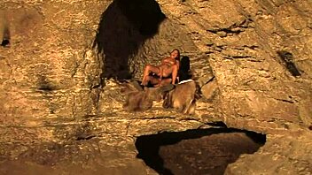 Brunette milf pounded outdoors by massive cock hard