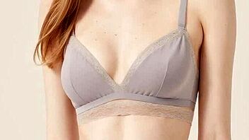 Girls in flowery underwear barefoot and sexy