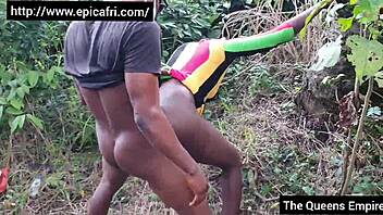 Asuu Strike Gone Wrong: Two First Year Students Fuck Hard in the Bush, Bent Over Doggystyle.