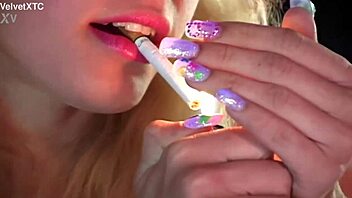 Blonde babe glazed bentley introduces herself in pov interview.