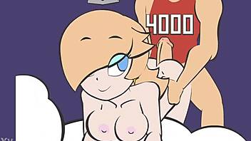 I had intense sex with Princess Rosalina, her monster cock driving me wild.