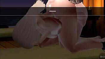 jerking off while banging busty hottie on imvu, damn hot