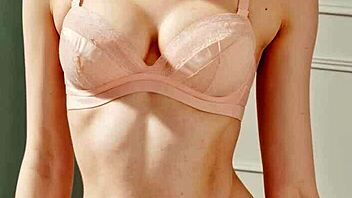 Girls in flowery underwear barefoot and sexy