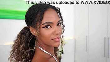 Very slim Brazilian cutie Karina Rose takes DICKS bigger than her arm DAP dry version ANAL ATM 4on1 slim monster COCKS OB441