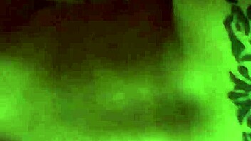 blonde with tattoo bends over in suggestive doggystyle pose