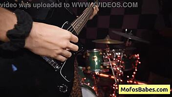 natural busty teen brunette enjoys big cum loads on face