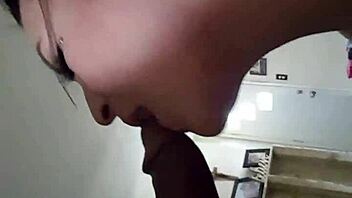 Cleveland White Girl Takes My BBC Deep. Husband Watches Her Throat It While Having Fun.