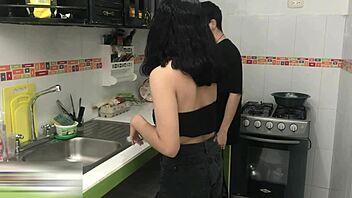 Stepbrother Pounds Me Hard All Over the Empty House