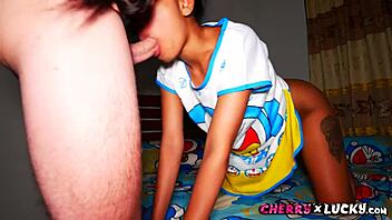 cute 18yo thai girl shows off on webcam