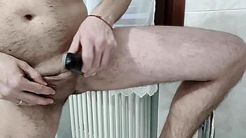 shaving my dick gets me excited and i cum