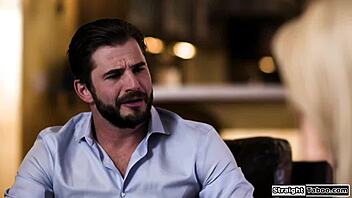 blonde got no choice, gotta bang this dude to stay safe, right?