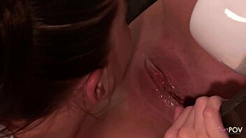 Shaved Nipples Licked In Outdoor Public Bar Fun