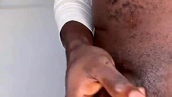 Ninja Man Strokes Monster Cock to Explosive Cum Release