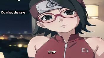 Konoha girls cage you in hard femdom joi test for ninja status with futanari assplay