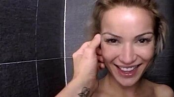 gorgeous blonde, wanna get slammed hard in the shower like this?