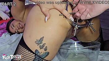 Part 2: Ass Fisting Stretches Jureka Del Mar's Gape With Piss And Cum Cocktail!