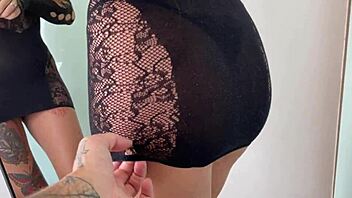 Big booty girlfriend bent over for deep pounding in POV