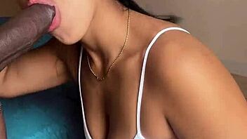 Sloppy Blowjob In Front Of The Camera While On Video Call With Her Husband -Amateur Couple- Nysdel