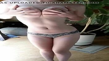 Fit Girl With Round Ass Rips Clothes While Modeling Panties – Can You Resist?