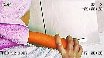 Wow, check this housewife's sexy stockings in a homemade sex tape! It's pure retro heat in the household!
