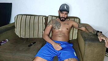 Safado unloads huge cock until every drop spills out