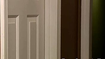 Shemale babe strokes hard for explosive cumshot scene.